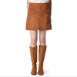 Sanctuary suede easy mod skirt Size M NWT